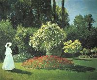 Monet, Claude Oscar - Jeanne-Marguerite Lecadre in the Garden